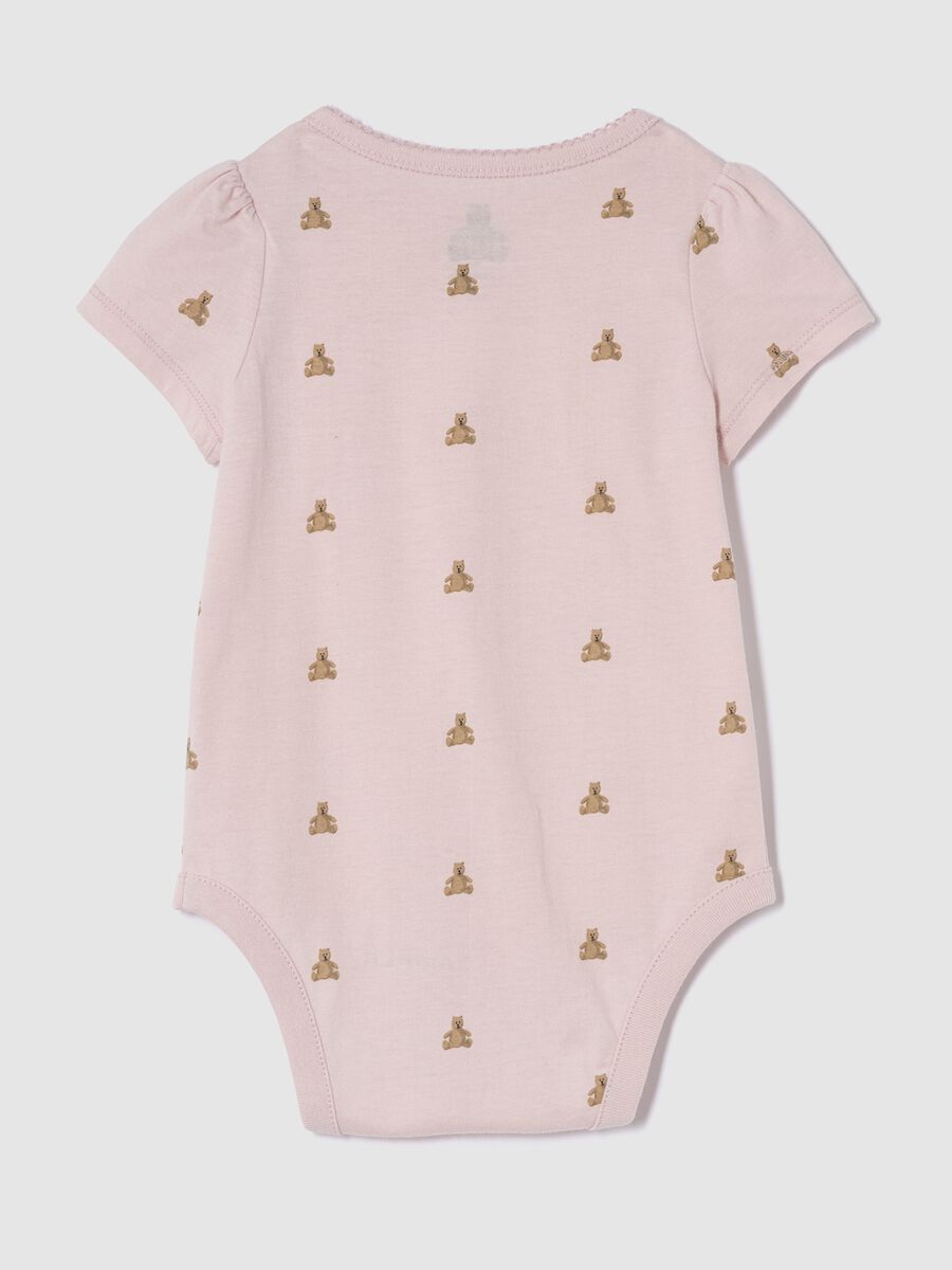 Pink Bodysuit for Newborns in Pure Cotton by GAP Kids_1
