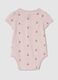 Pink Bodysuit for Newborns in Pure Cotton by GAP Kids_1