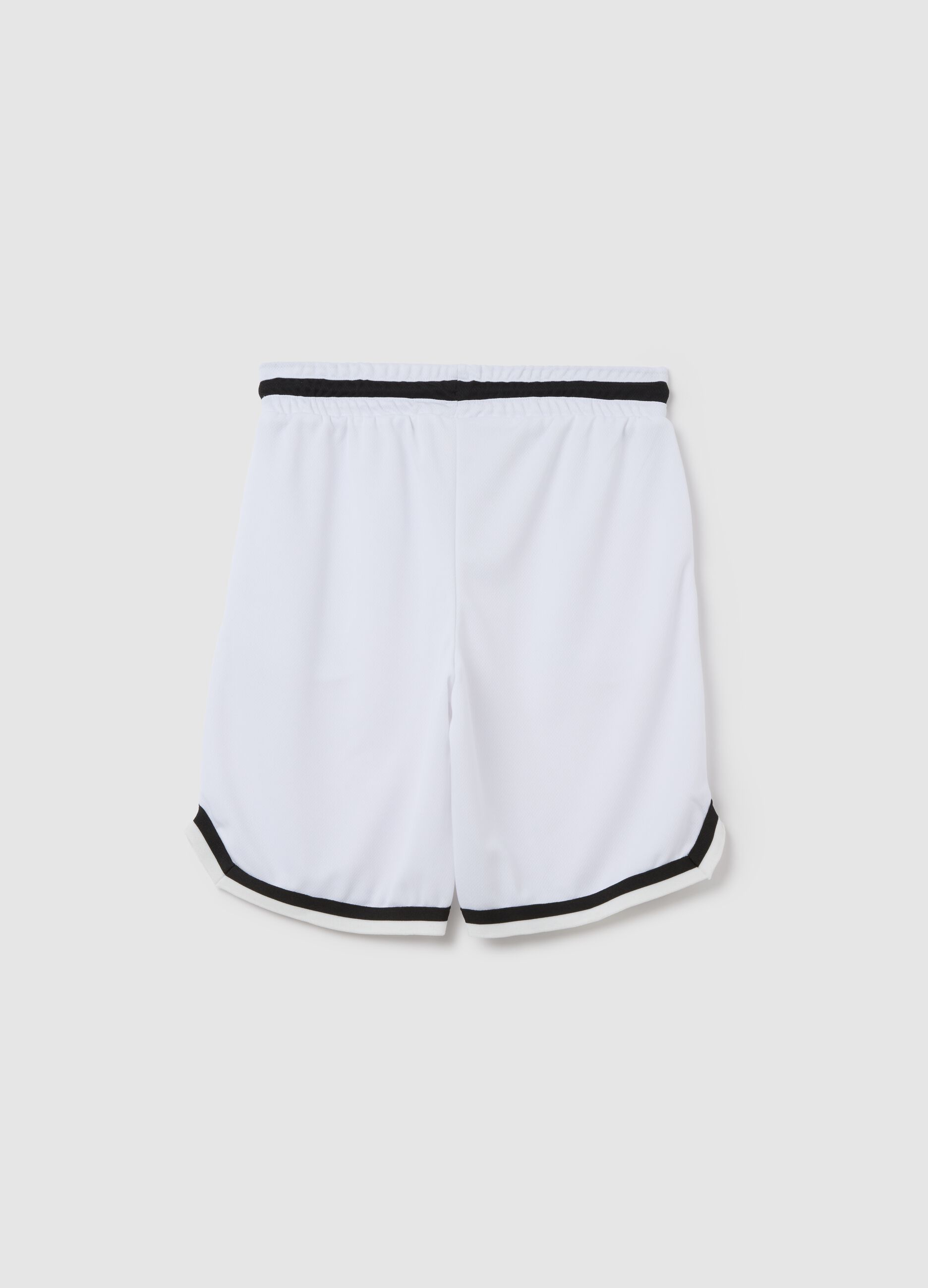 Boys’ white regular-fit shorts