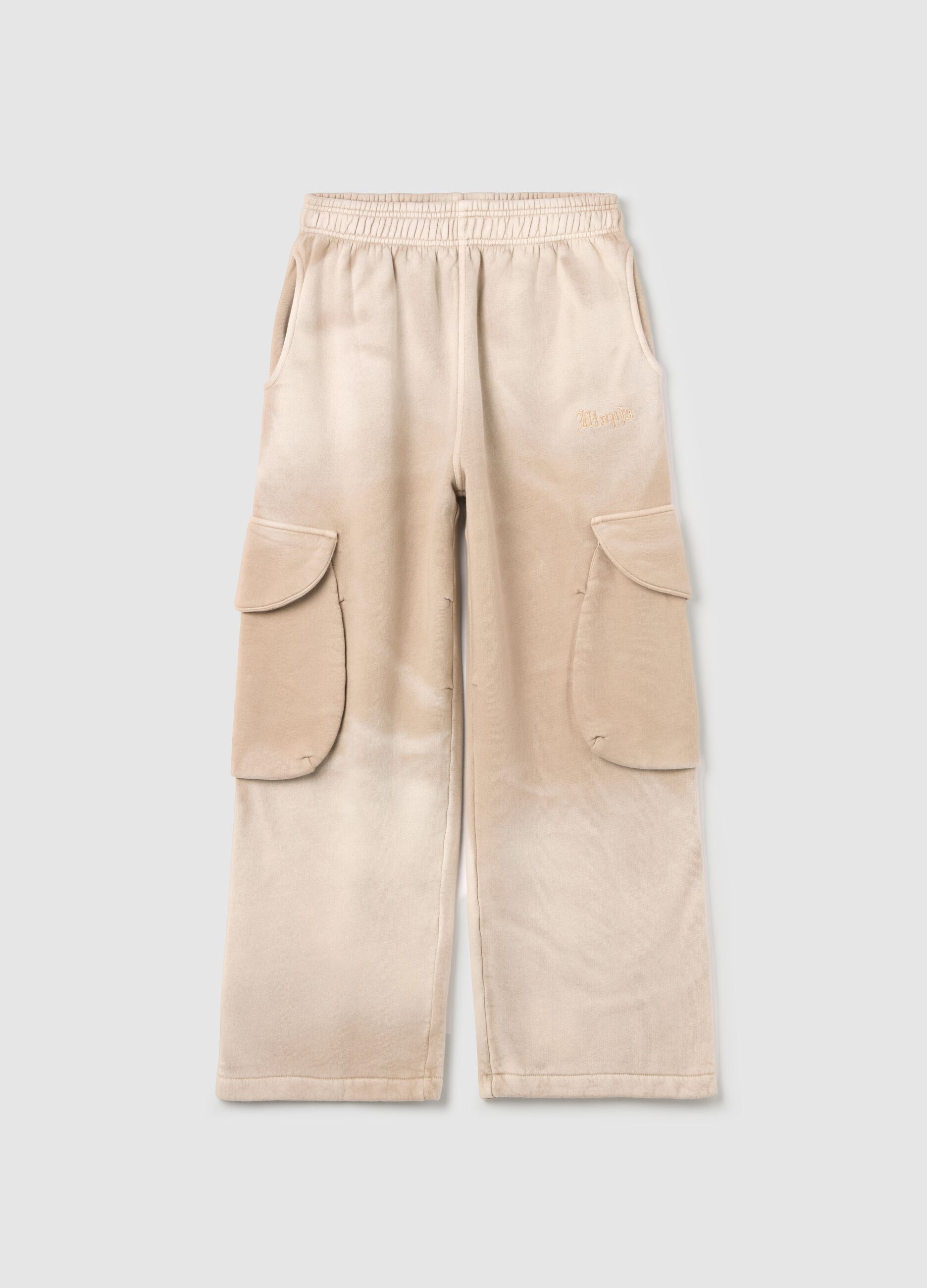 Sunfaded Cargo Sweatpants Vintage Sand