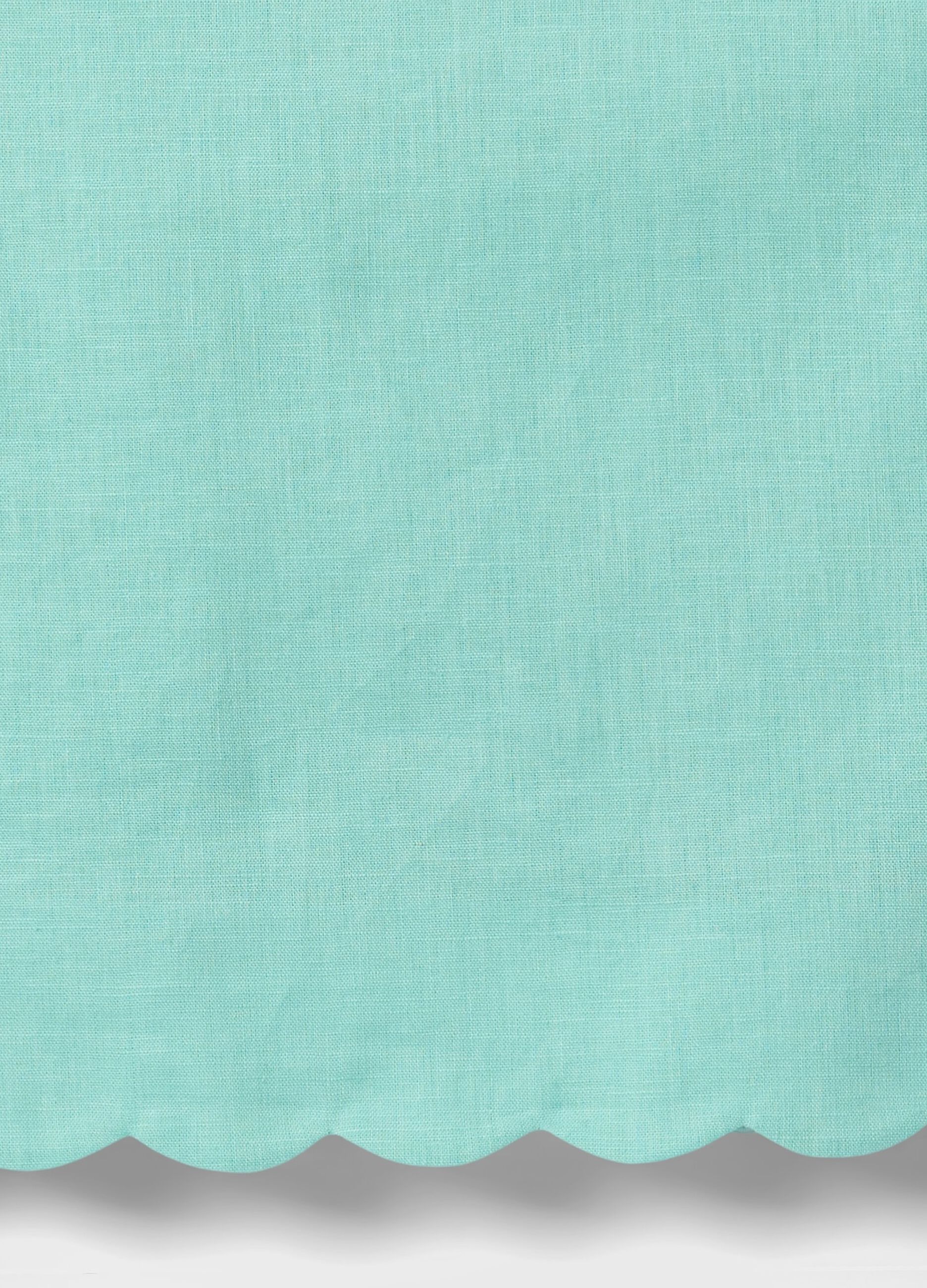Sea green top with wave trim