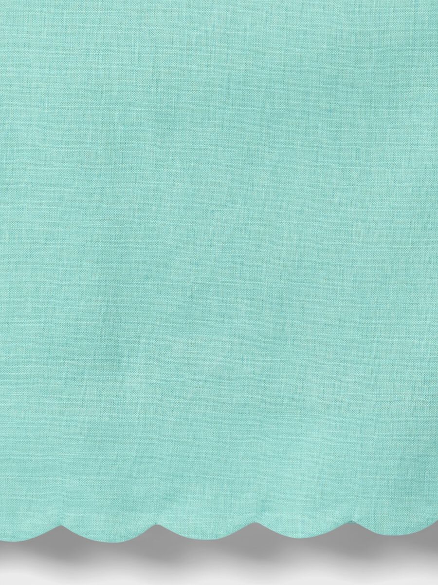 Sea green top with wave trim_4