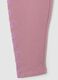 Girls' pink cotton blend skinny fit leggings_3