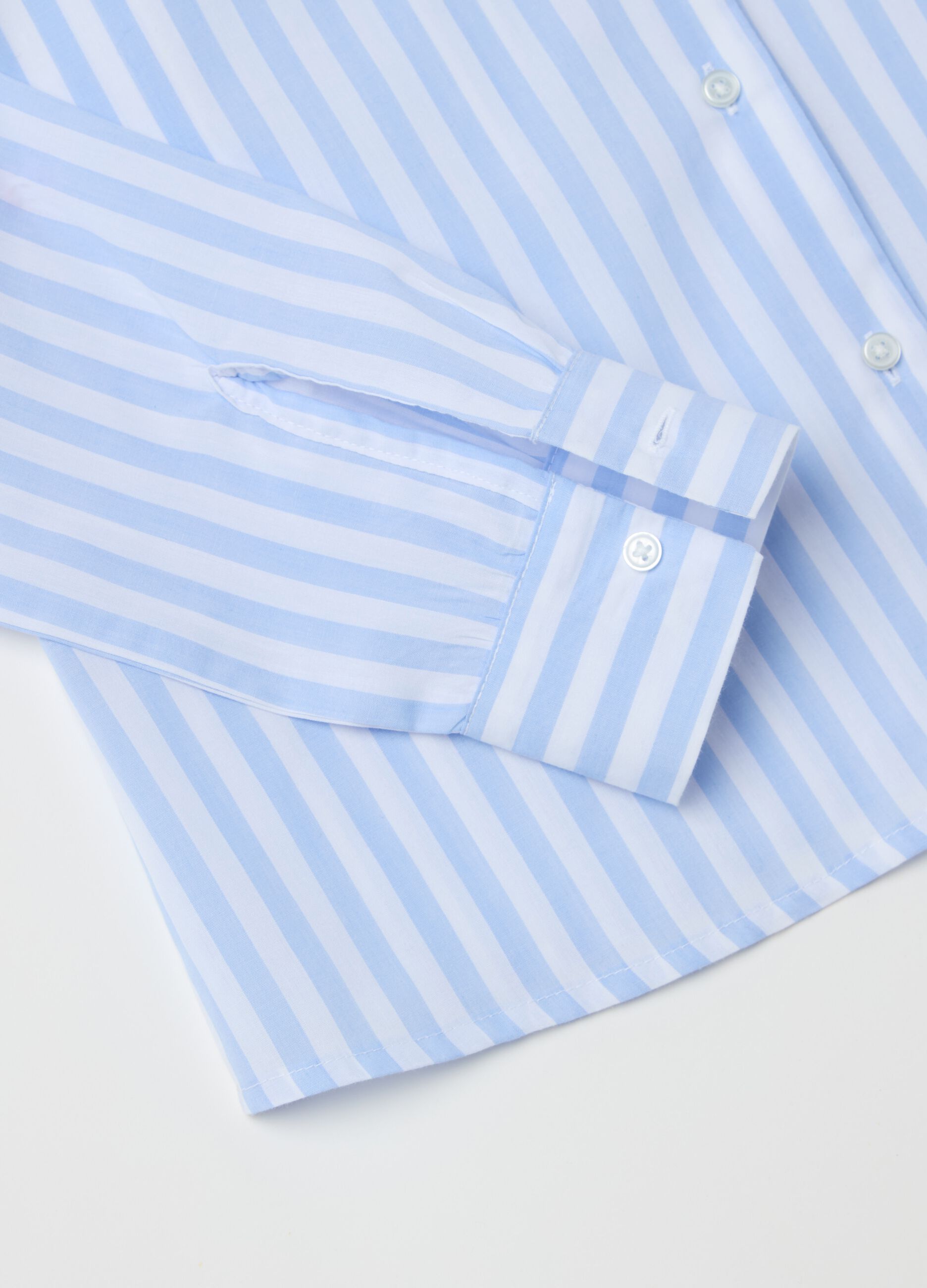 Shirt with striped pattern