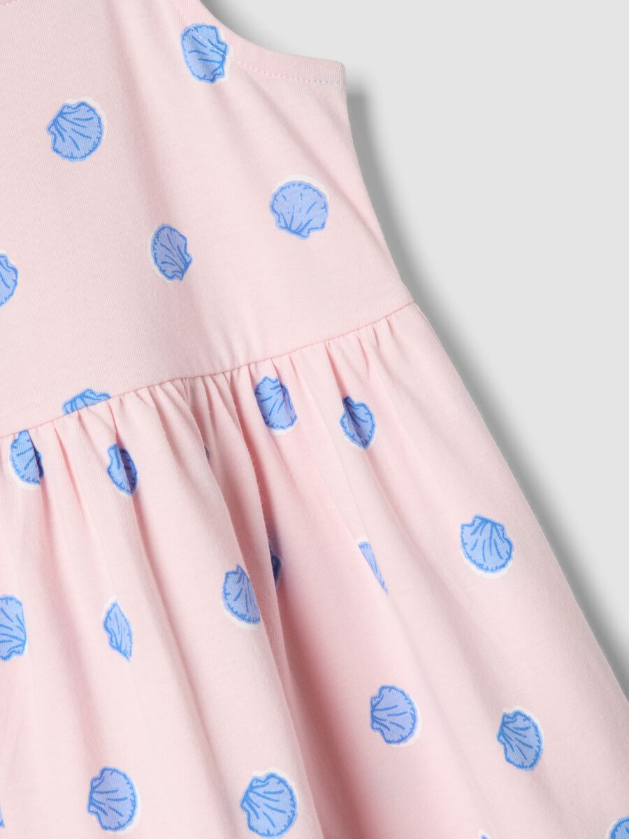 Girls&rsquo; pink pure cotton polka-dot dress, regular fit_3