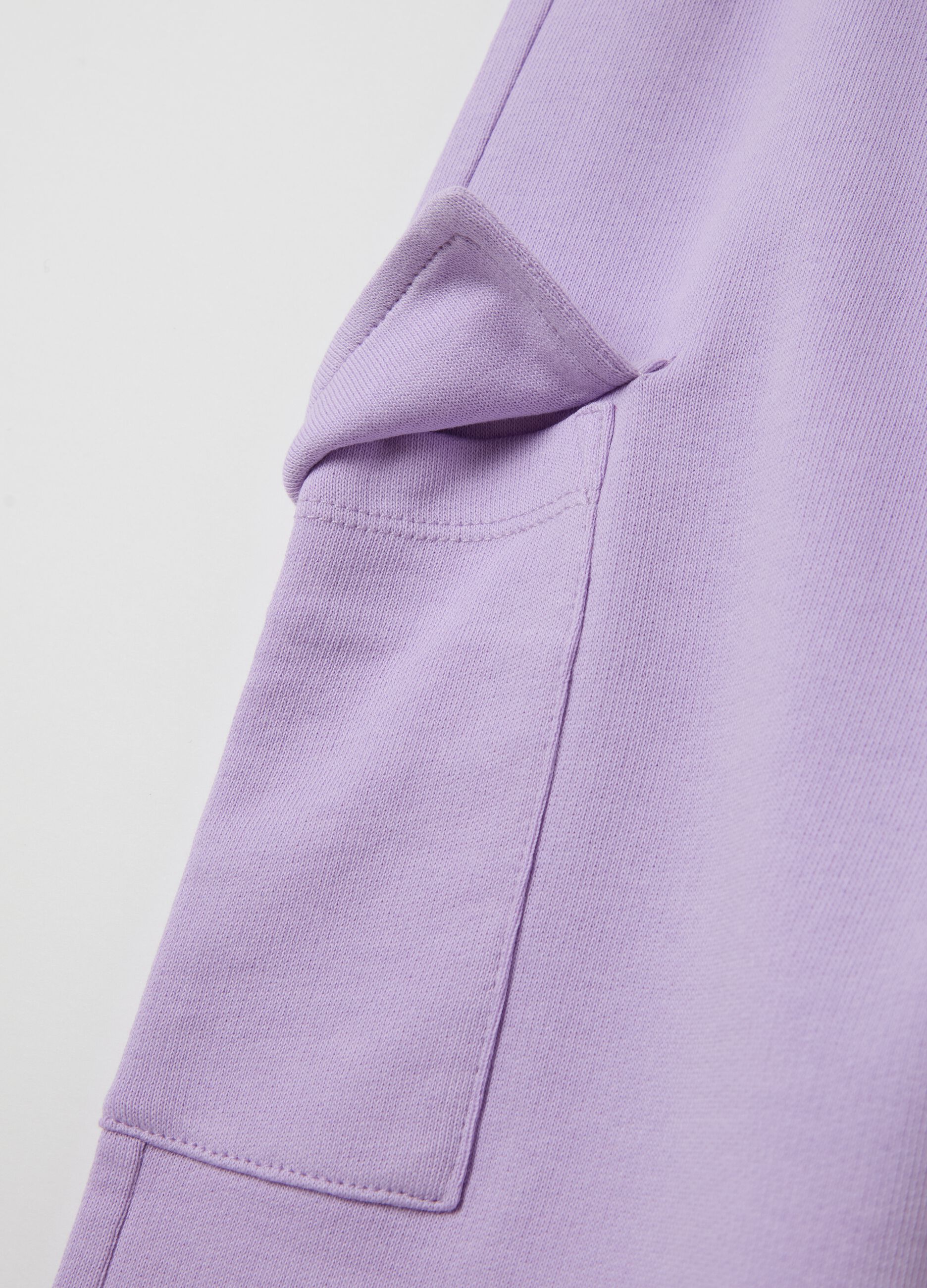 Cargo joggers with elasticated edging