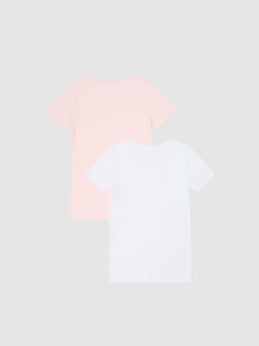 Bipack t-shirt da bambina in puro cotone multicolor regular fit_1