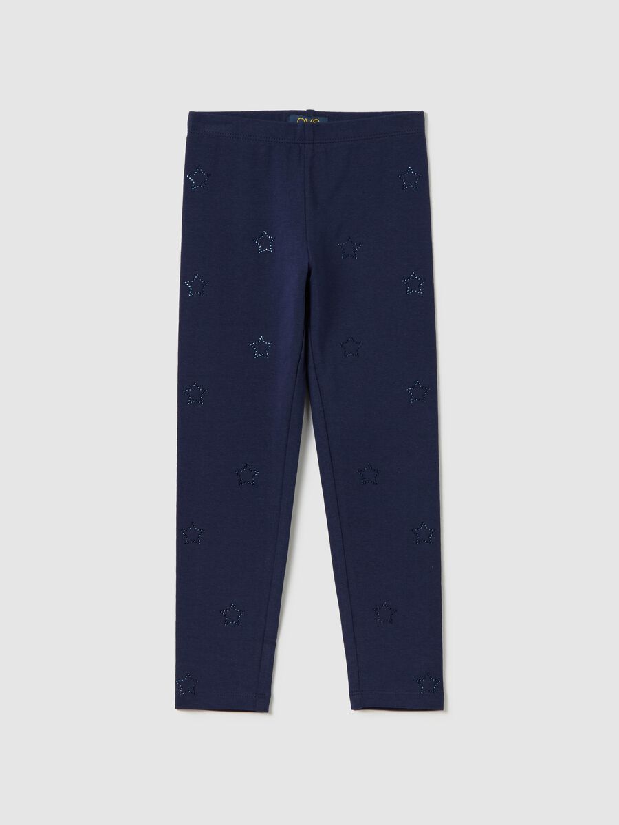 Leggings with diamanté stars application_0