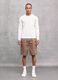100% Linen Shorts Mocha_1