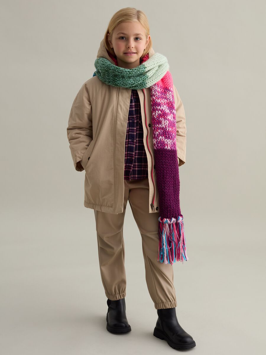 Parka with hood with sherpa lining_0