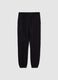 Boys' black jogger trousers in pure cotton, regular fit_4