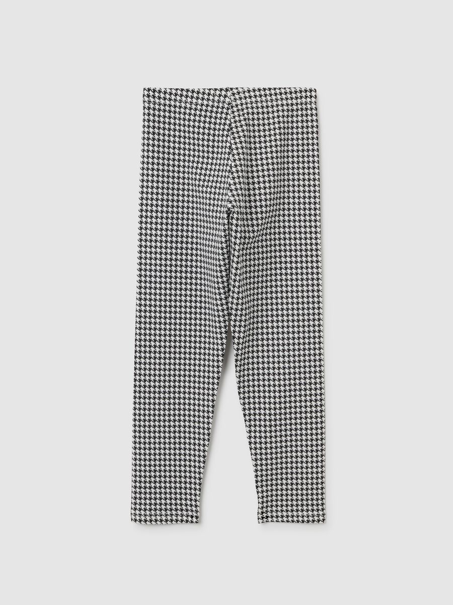 Leggings da bambina in cotone elasticizzato multicolor skinny_1