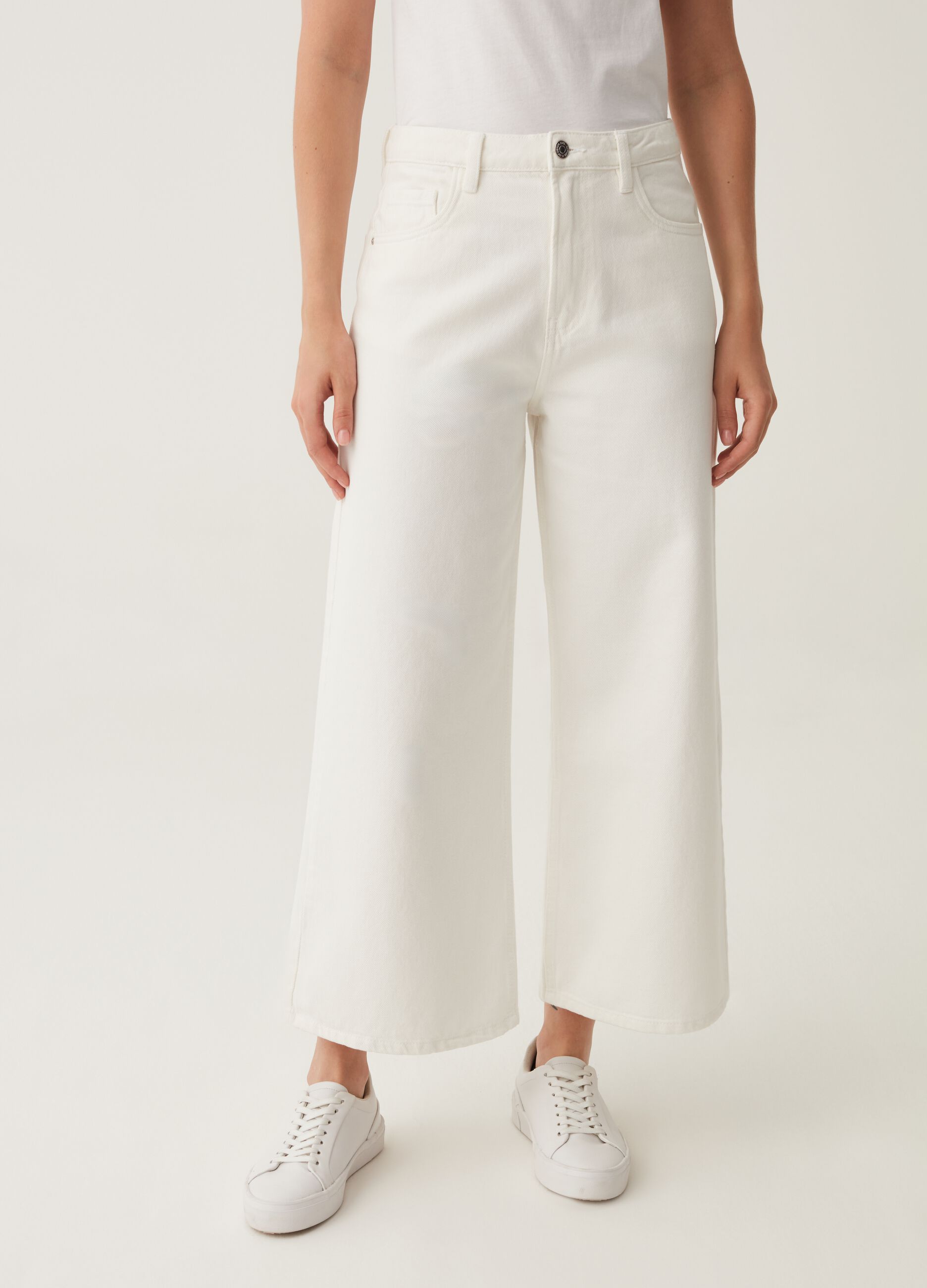 Jeans wide leg cinque tasche