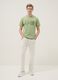 Green pure cotton T-shirt with One Piece print_1