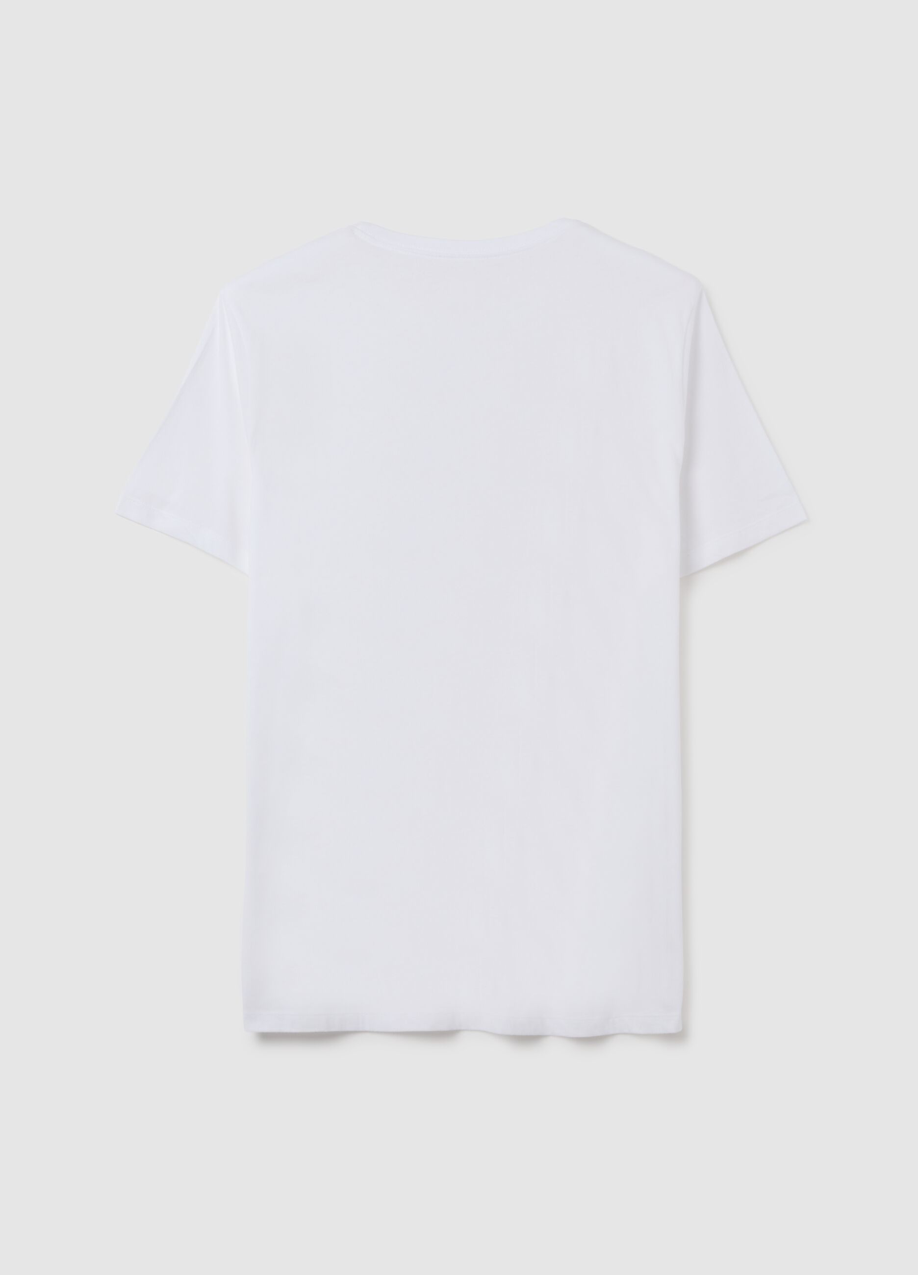 Cotton T-shirt with logo print