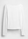 White Stretch Long Sleeve Top_3