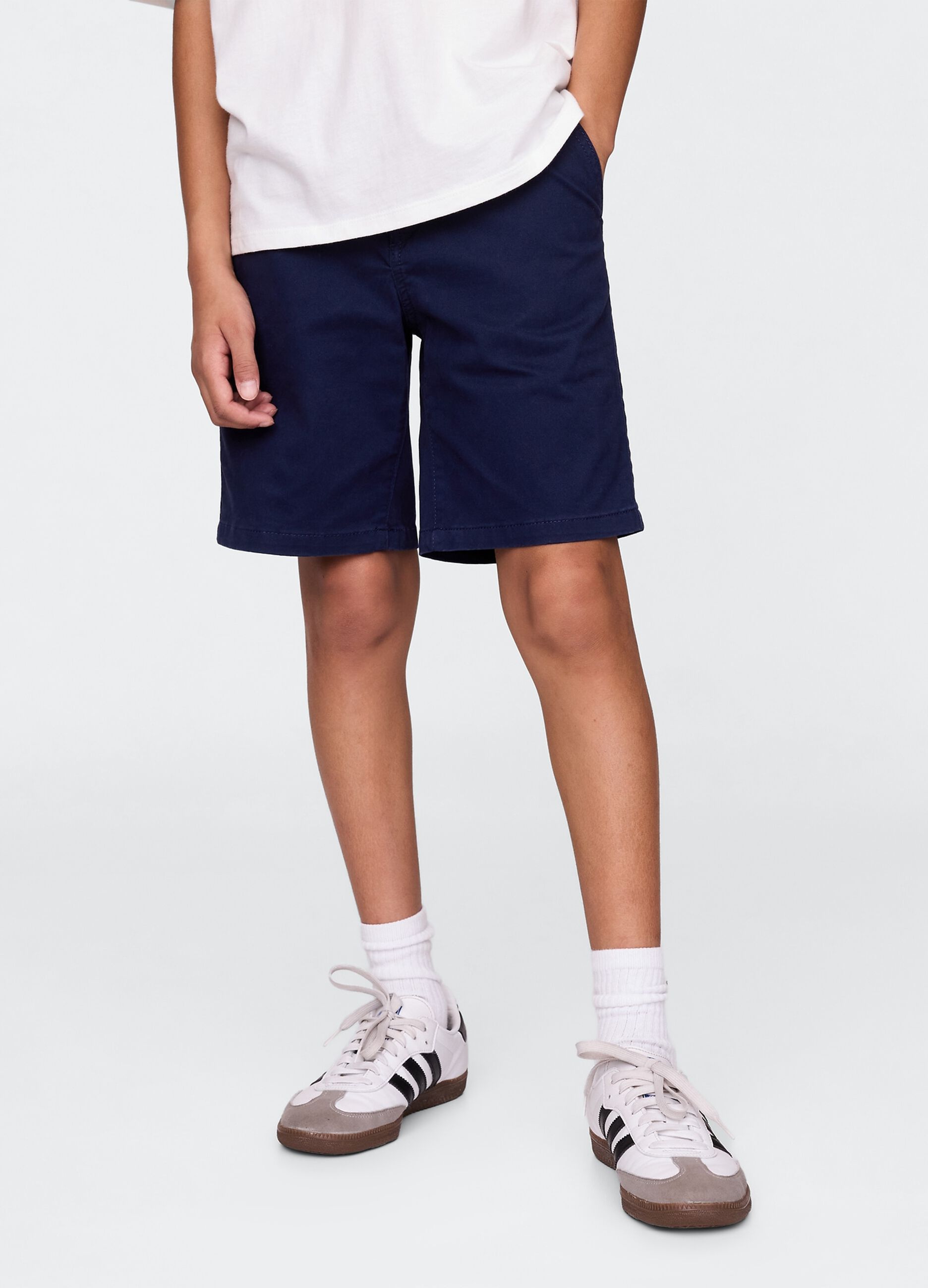 Casual Navy Blue Bermuda Shorts