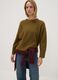 Green stretch-fabric oversized top_0