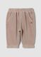 Brown organic cotton-blend trousers_0