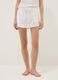 White organic cotton pyjamas with sleeveless top and shorts_3