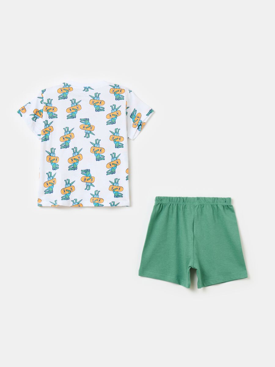 Organic cotton pyjamas with print_1