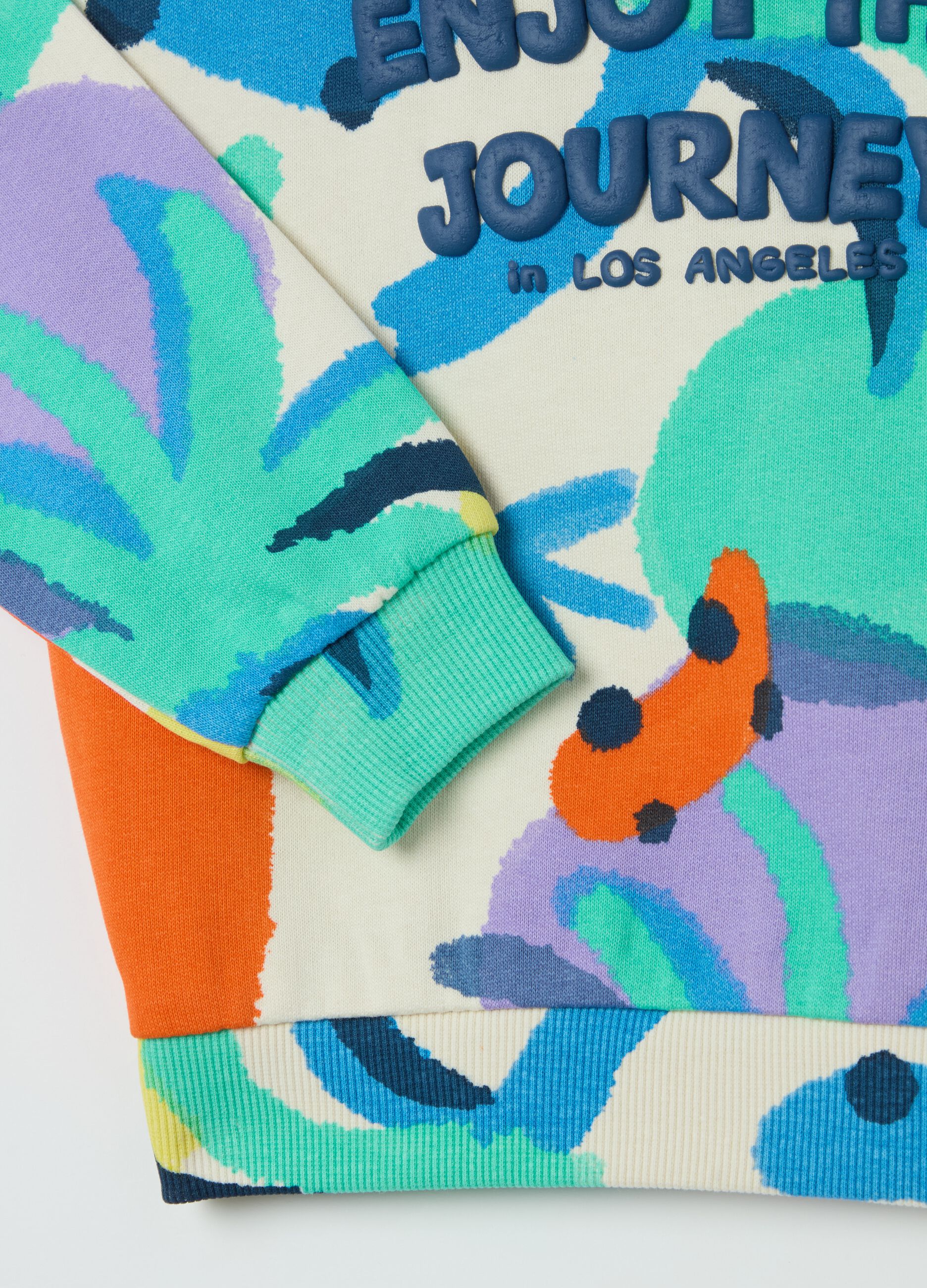 "Enjoy the Journey" sweatshirt in French terry