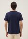 Blue short-sleeved pure cotton T-shirt_3