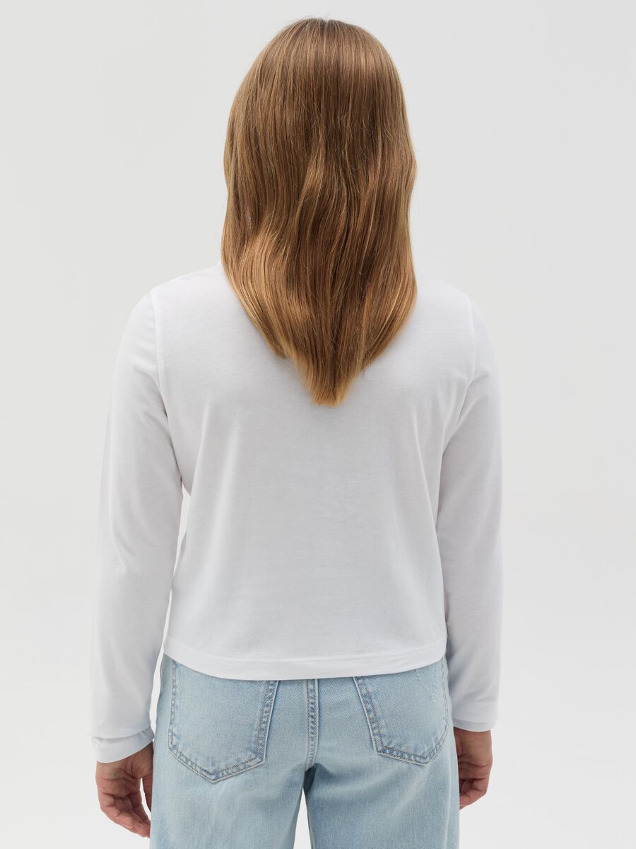 Long-sleeved T-shirt with lettering print_2