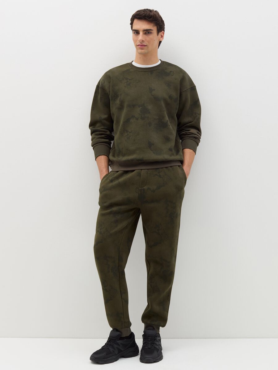 Fleece joggers with drawstring_0