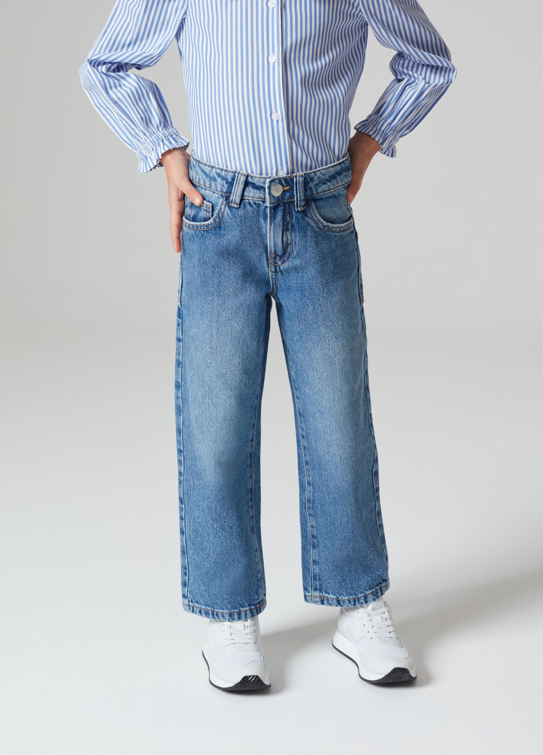 Jeans straight fit cinque tasche 