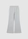 Grey Flare Trousers for Girls in Pure Cotton_4