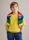 Kids' oversized fit yellow pure cotton t-shirt_0
