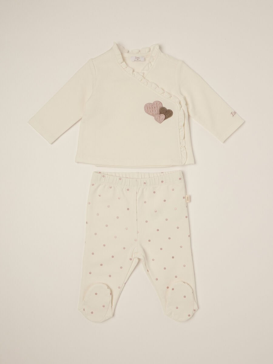 White set with hearts for girl_0