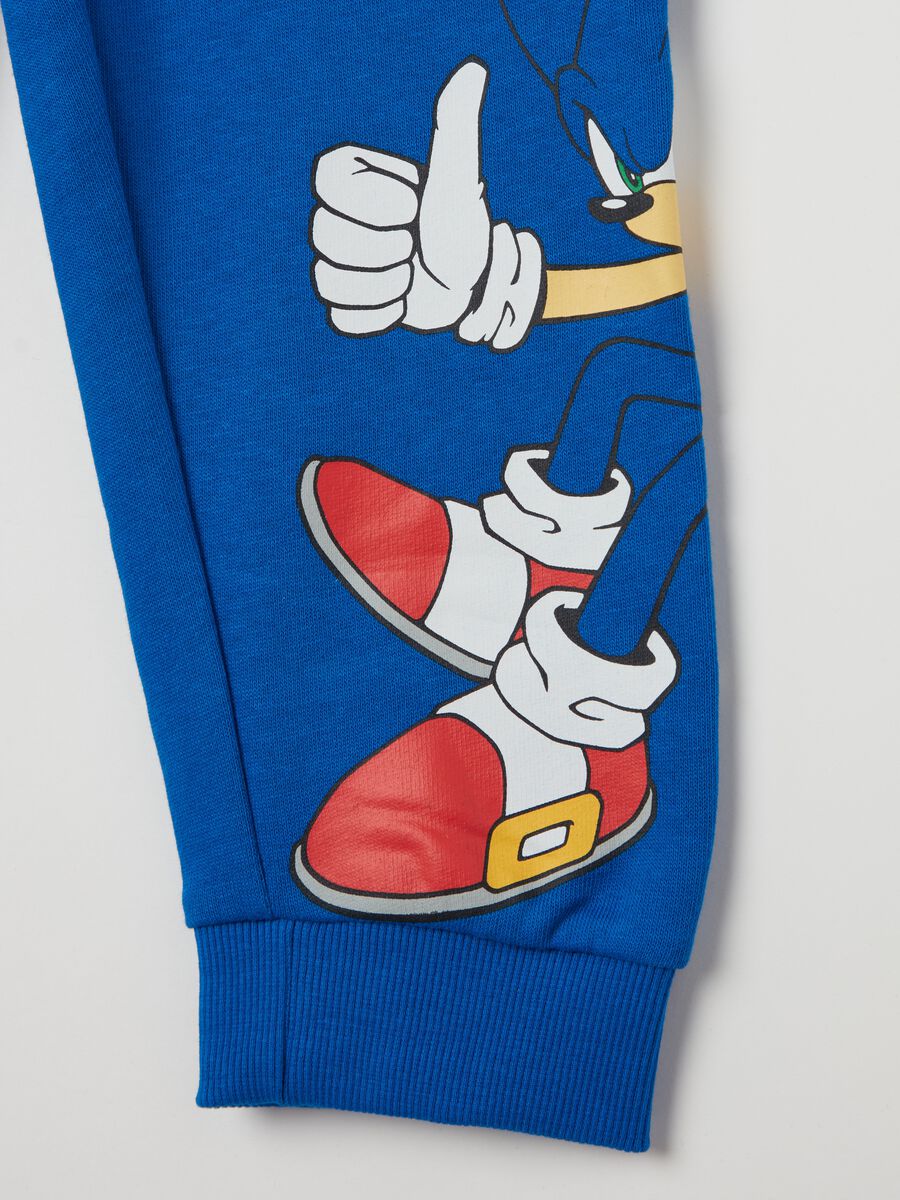 Joggers with drawstring and Sonic print_3