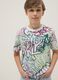 Boys&rsquo; multicolour pure cotton graffiti T-shirt, regular fit_2