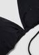 Black stretchy triangle bikini top with sparkling details_5