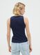 Women's Pure Cotton Blue Tank Top_3