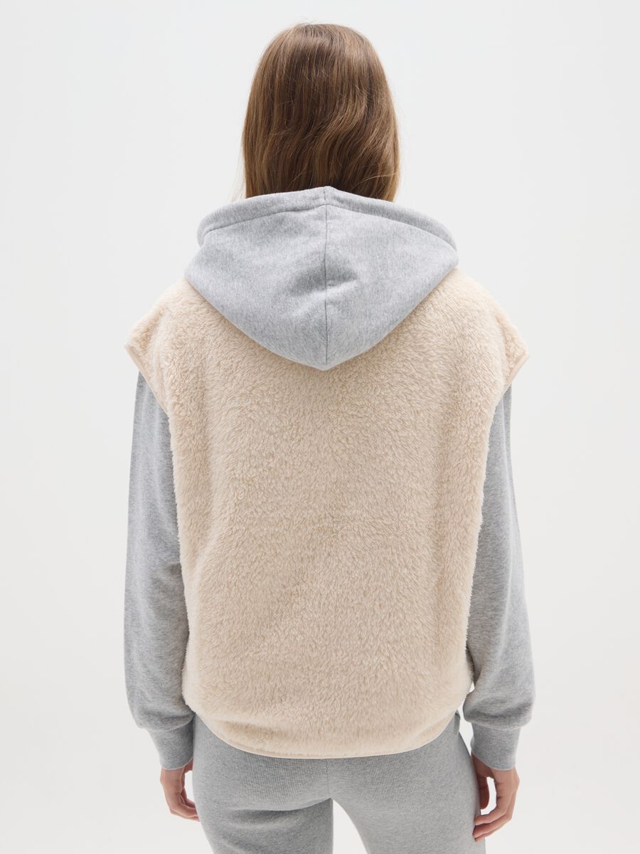 Beige regular fit gilet_2