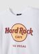 White pure cotton T-shirt with Hard Rock logo_1