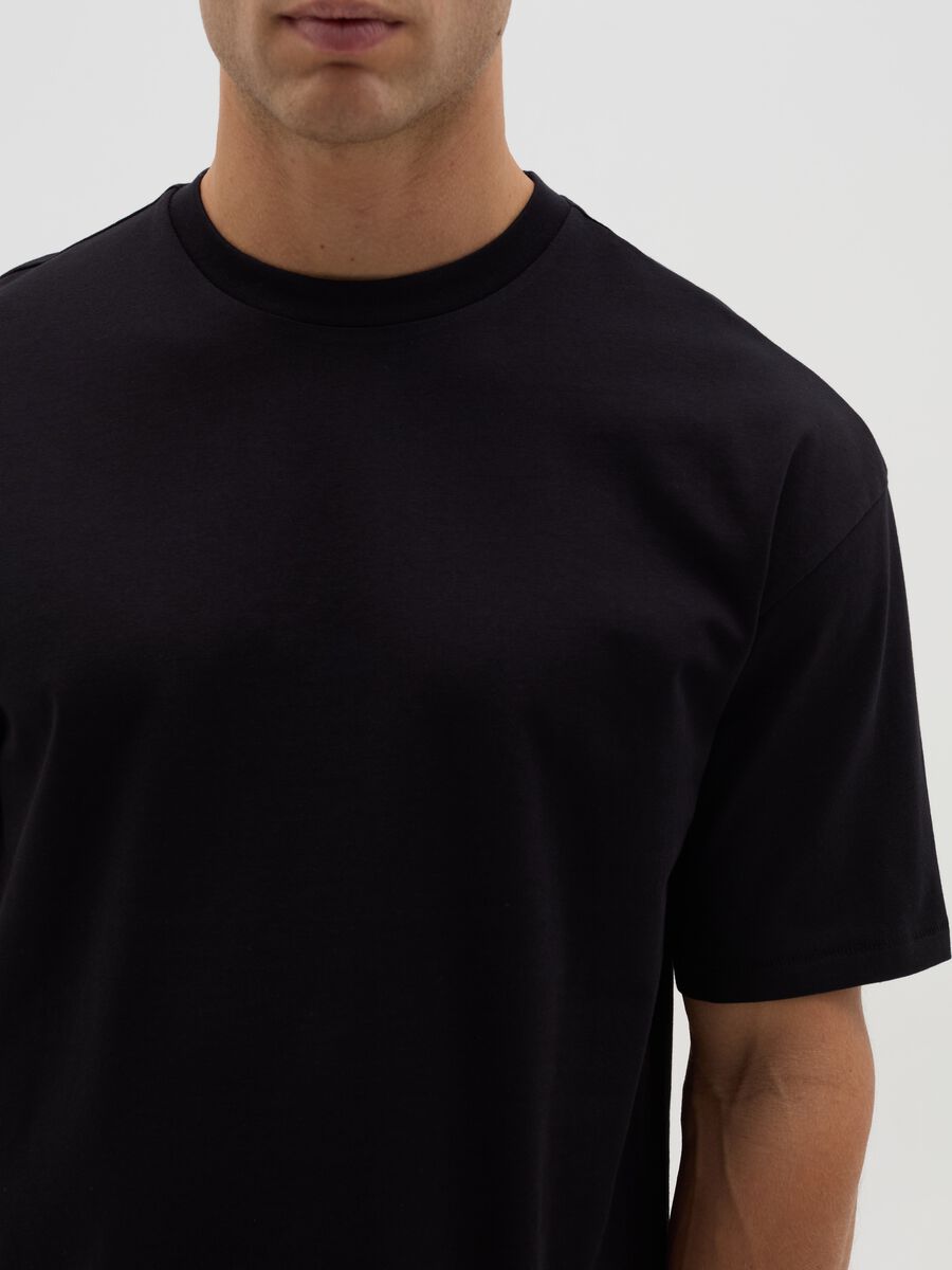 Solid colour T-shirt in organic cotton_3