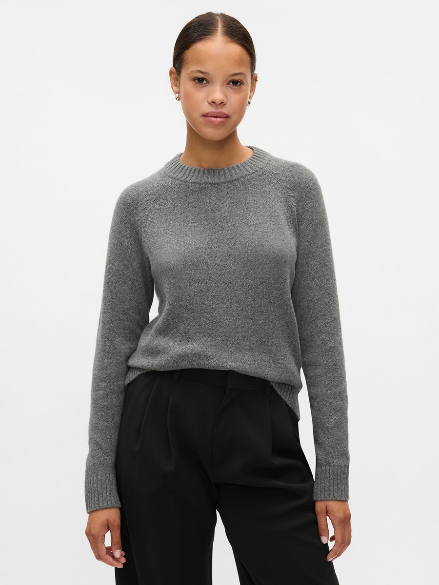 Pullover girocollo con maniche raglan_0