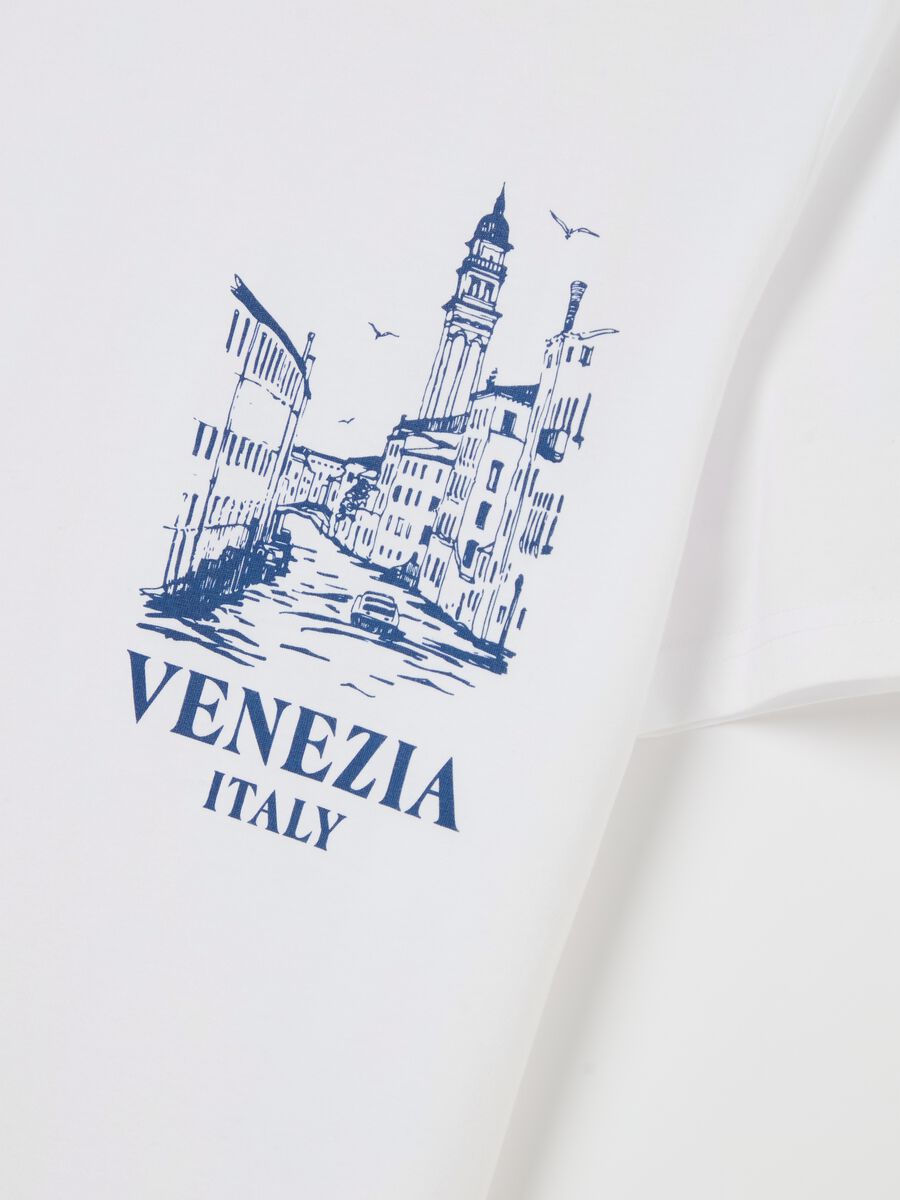 Cotton T-shirt with "Venezia" print_5