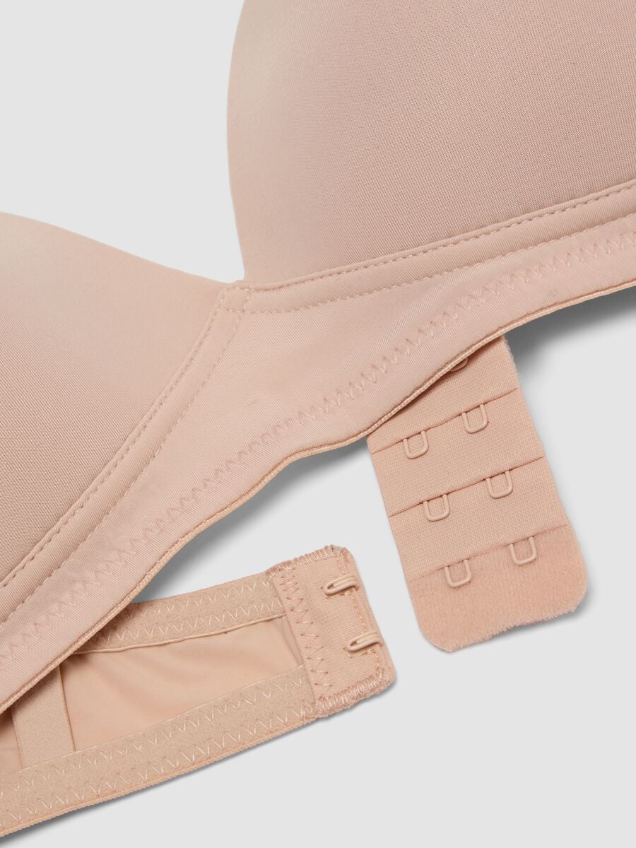 Reggiseno beige imbottito in tessuto elasticizzato_1