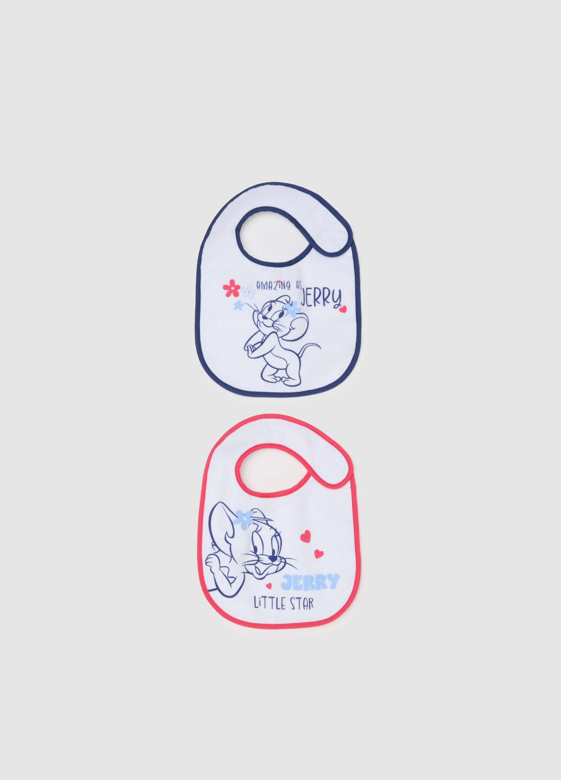 Two-pack bibs with Jerry print