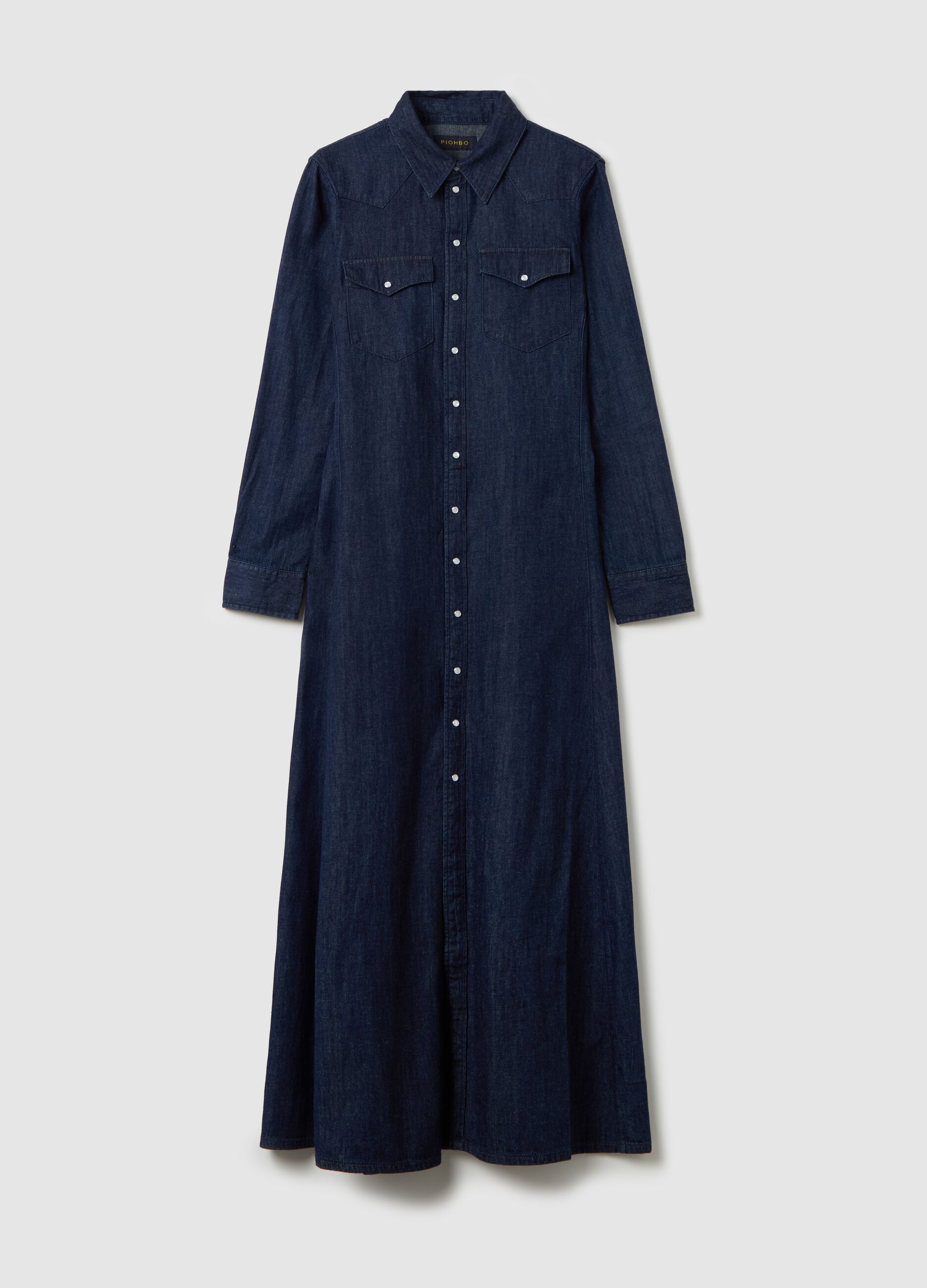 Denim shirt dress