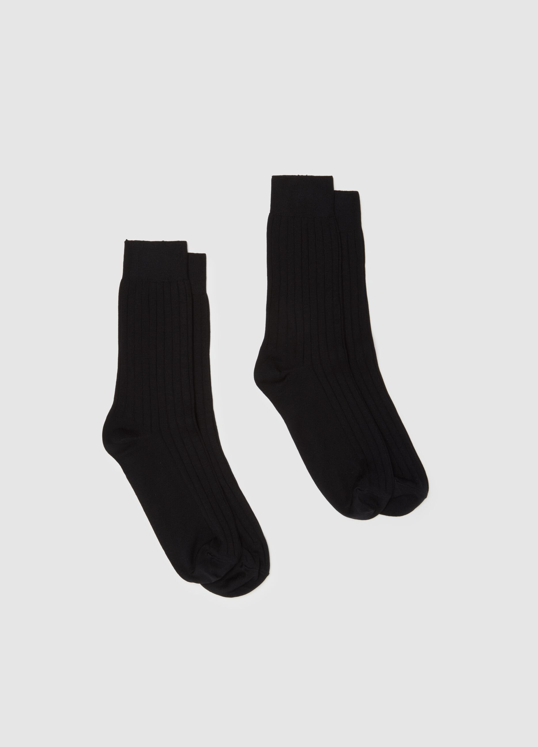 Two-Pack Short Blue Socks