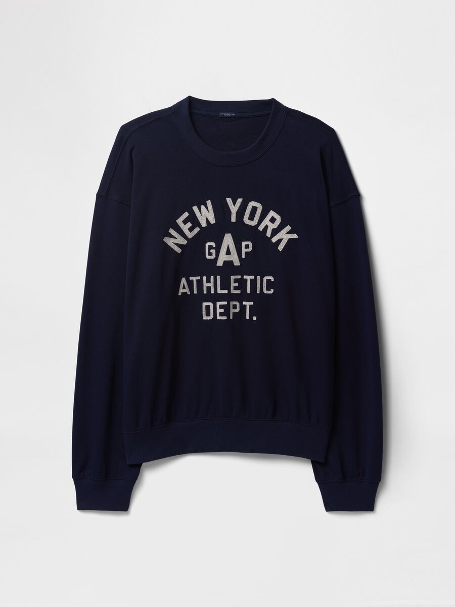Blue Sweatshirt with Gap Athletic Logo_3