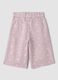 Pink palazzo trousers in pure broderie anglaise cotton_1