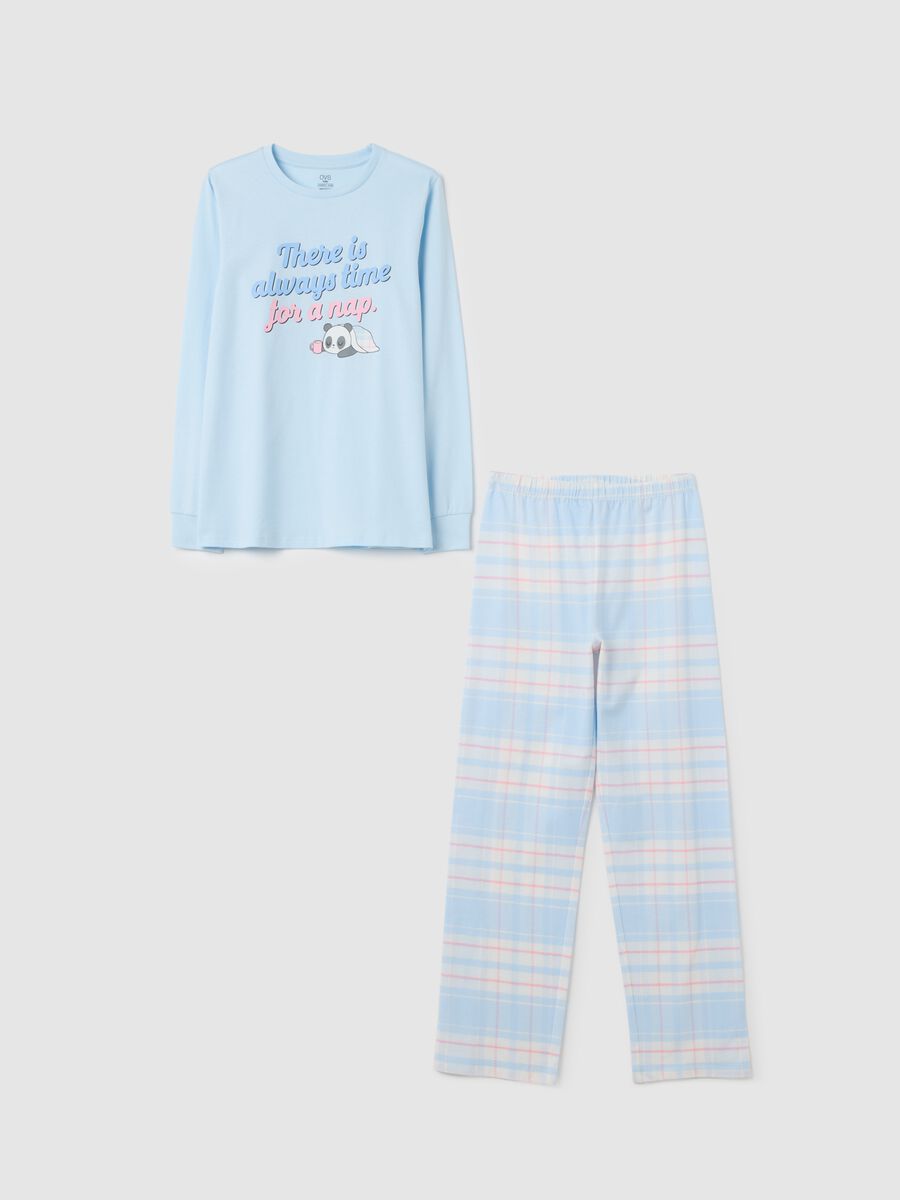 Girls' multicoloured pure cotton regular fit pyjamas_0