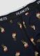 Navy blue organic stretch cotton boxer shorts with Peanuts print_2